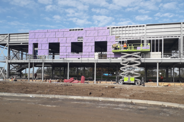 Skegness Learning Campus - shot of external works